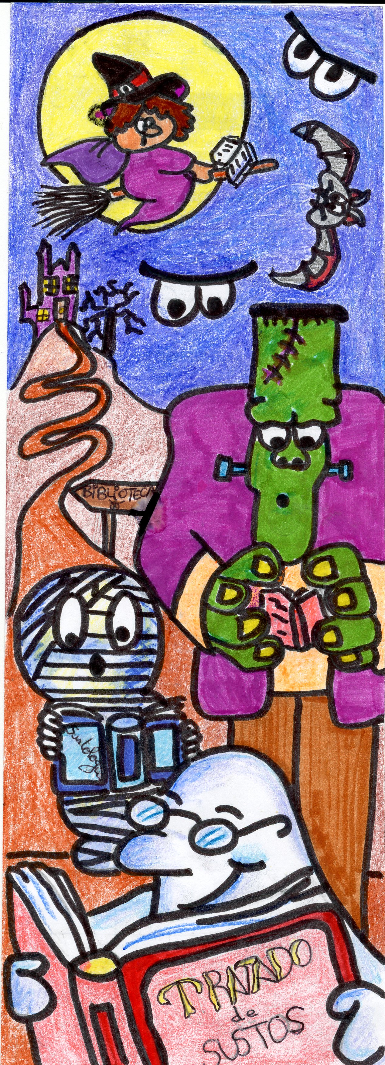 Marcapáginas ganador categoria infantil: Álvaro Ramírez Terrero